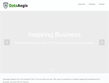Tablet Screenshot of dataaegis.com